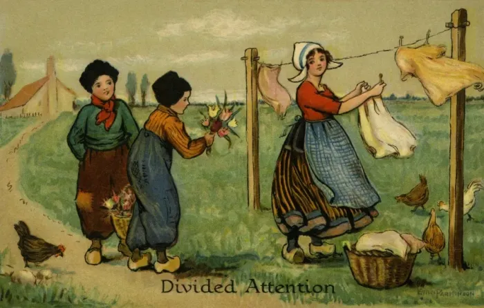 Framed Print : Divided attention Framed Print : Divided attention