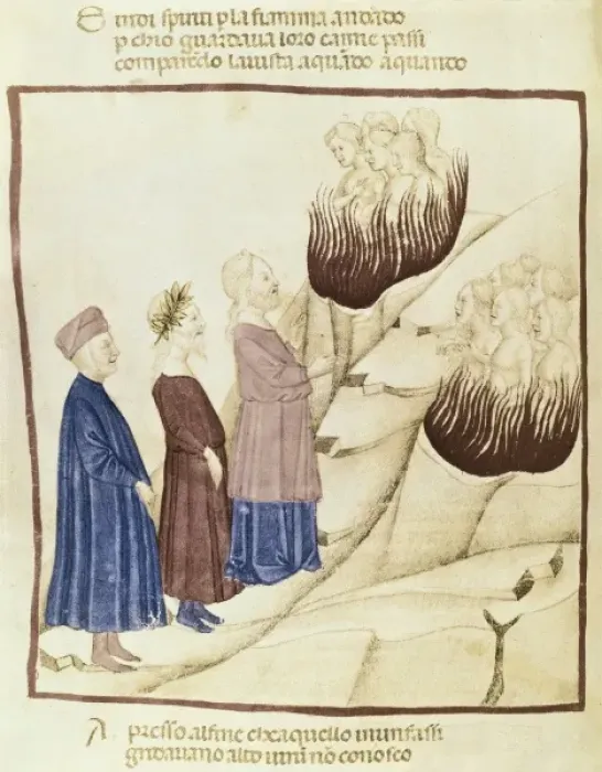 Framed Print : The Divine Comedy. s. XIV. The Purgatory. Dante Framed Print : The Divine Comedy. s. XIV. The Purgatory. Dante