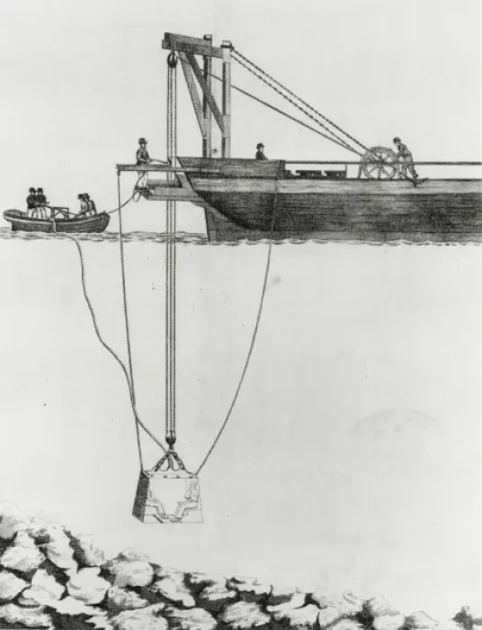 Framed Print : Diving machine Framed Print : Diving machine