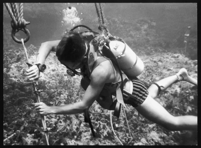 Framed Print : Diving, Malta 1969 Framed Print : Diving, Malta 1969
