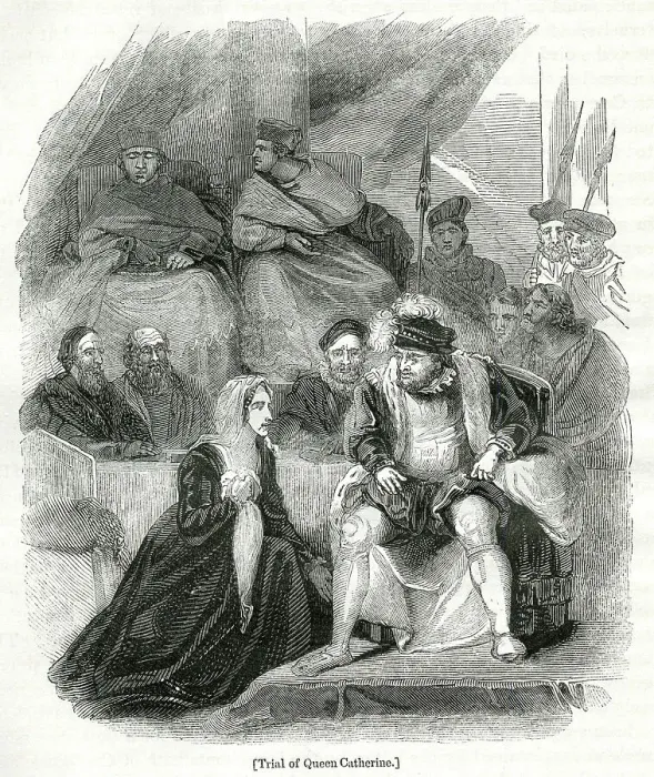 Framed Print : Divorce of Henry VIII and Catherine of Aragon 1529 Framed Print : Divorce of Henry VIII and Catherine of Aragon 1529