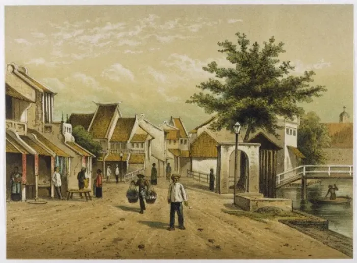 Framed Print : Djakarta Chinese Quarter Framed Print : Djakarta Chinese Quarter