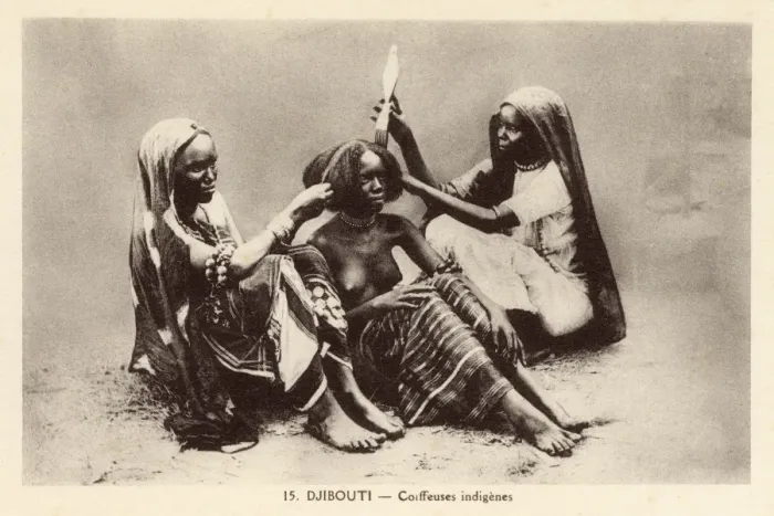 Framed Print : Djibouti, East Africa - Hairdressers Framed Print : Djibouti, East Africa - Hairdressers