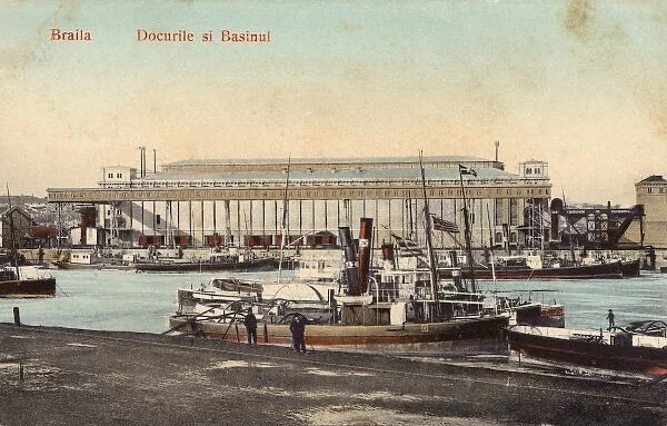 Docks and Basin at Braila, Romania