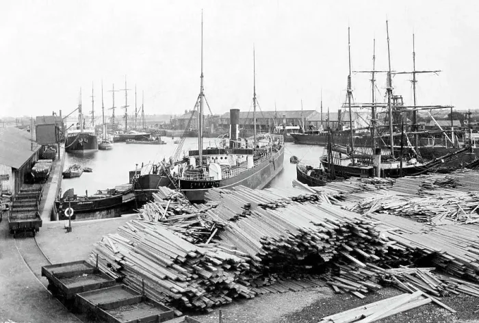 Framed Print : Docks, Boston Framed Print : Docks, Boston