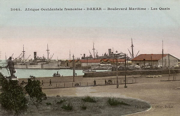Docks at the Boulevard Maritime in Dakar, Senegal