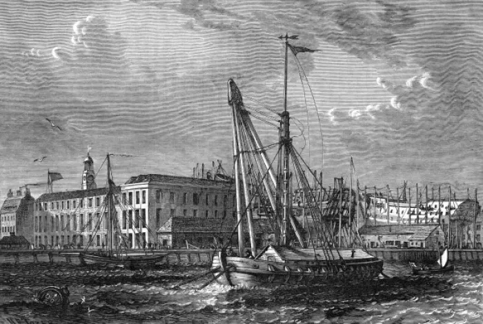 Framed Print : Docks / Deptford / 1810 Framed Print : Docks / Deptford / 1810