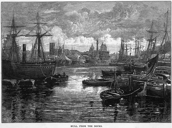Hull. The docks at Hull, Humberside