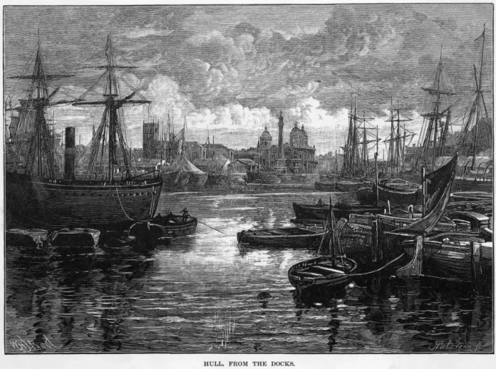 Framed Print : Hull. The docks at Hull, Humberside Framed Print : Hull. The docks at Hull, Humberside