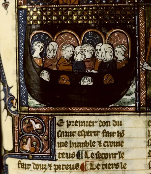 Framed Print : Doctrine Chr鴩enne, page 64. Noahs Ark. French Framed Print : Doctrine Chr鴩enne, page 64. Noahs Ark. French