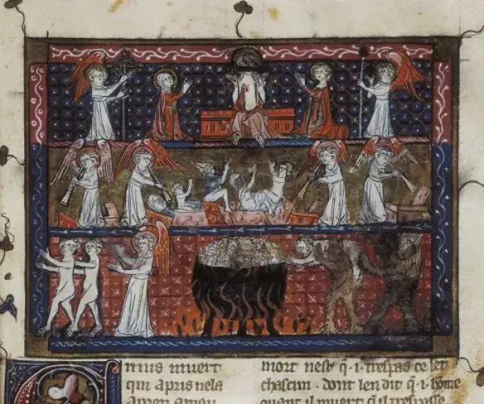 Framed Print : Doctrine Chretienne. French school. 13th century Framed Print : Doctrine Chretienne. French school. 13th century