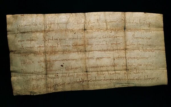 Document of the Holy Roman emperor Charles the Bald (823-877