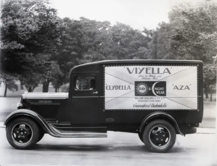 Framed Print : Dodge Brothers van advertising Viyella Framed Print : Dodge Brothers van advertising Viyella
