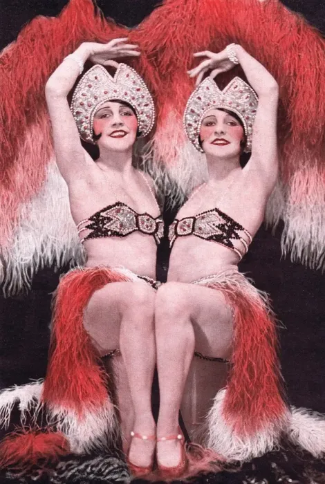 Framed Print : The Dodge Twins in La Grande Folie at the Folies Bergere, Pa Framed Print : The Dodge Twins in La Grande Folie at the Folies Bergere, Pa