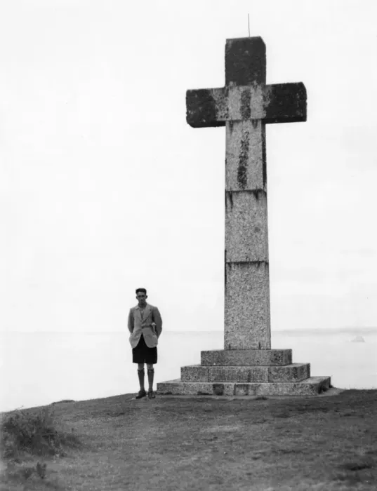 Framed Print : Dodman Point Cross Framed Print : Dodman Point Cross
