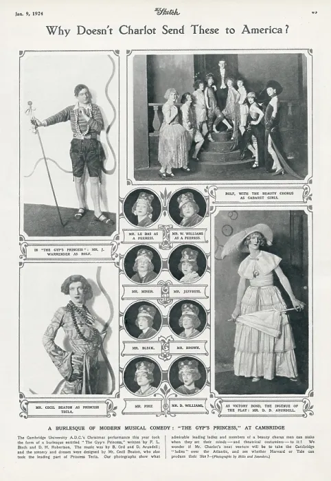 Framed Print : Why Doesn't Charlot send these to America? A Burlesque of Modern Musical Comedy - The Gypsy Princess, the Christmas performance of the Cambridge University A.D.C Framed Print : Why Doesn't Charlot send these to America? A Burlesque of Modern Musical Comedy - The Gypsy Princess, the Christmas performance of the Cambridge University A.D.C