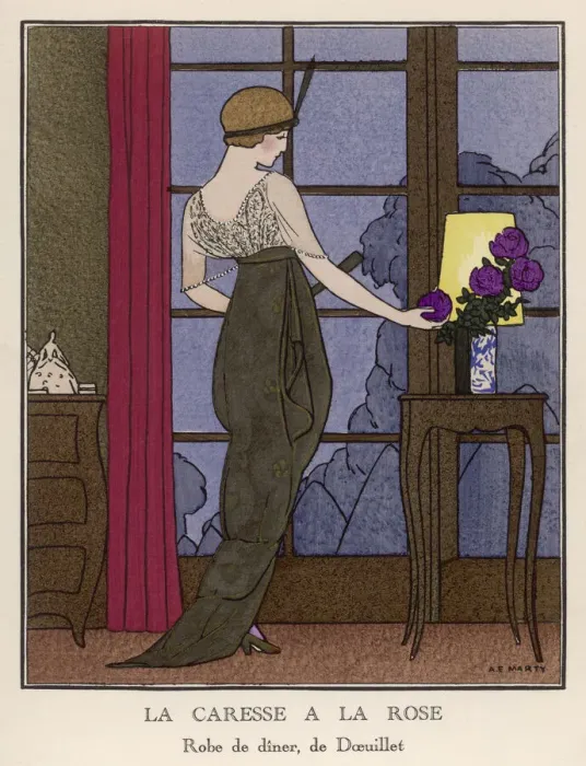 Framed Print : DOEUILLET  /  DINNER DRESS