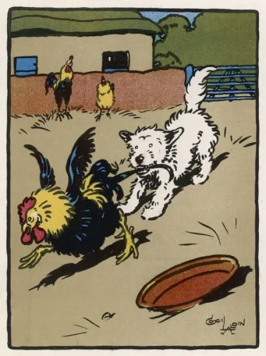 Framed Print : Dog Attacks Poultry Framed Print : Dog Attacks Poultry
