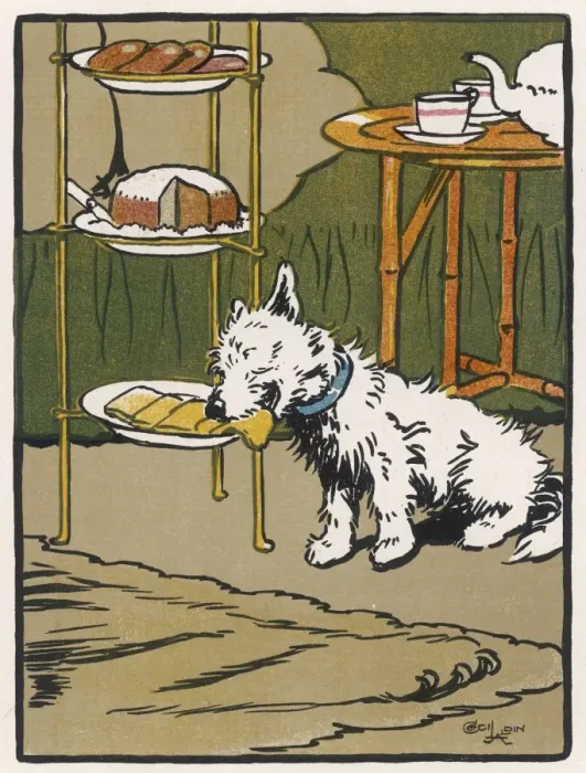 Framed Print : Dog Eats Cake Aldin Framed Print : Dog Eats Cake Aldin