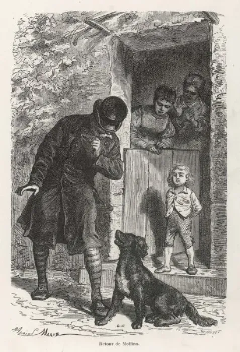 Framed Print : Dog Finds Way Home Framed Print : Dog Finds Way Home