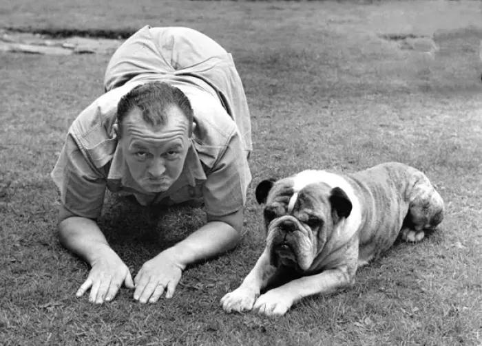 Framed Print : Dog & Master Lookalikes Framed Print : Dog & Master Lookalikes