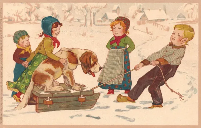 Framed Print : Dog on a Sledge Framed Print : Dog on a Sledge