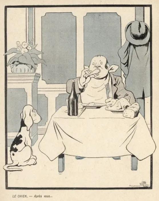 Framed Print : Dog Waits for Dinner Framed Print : Dog Waits for Dinner