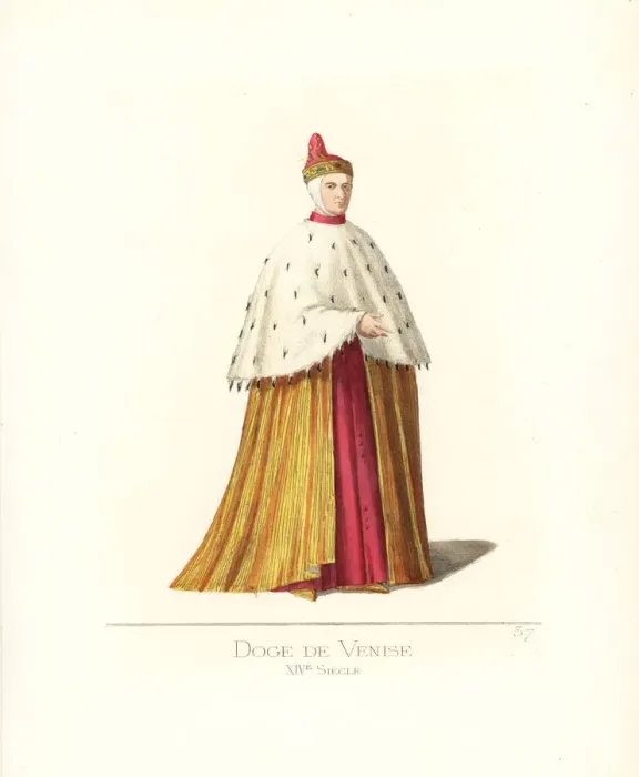 Framed Print : Doge of Venice, 14th century Framed Print : Doge of Venice, 14th century
