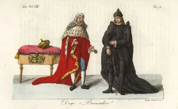 Framed Print : Doge of Venice and Procurator of Saint Mark Framed Print : Doge of Venice and Procurator of Saint Mark