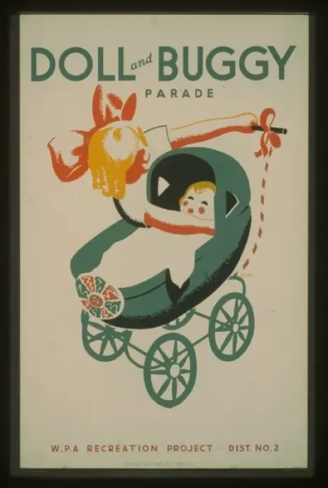 Framed Print : Doll and buggy parade - WPA recreation project, Dist. No. 2 Framed Print : Doll and buggy parade - WPA recreation project, Dist. No. 2