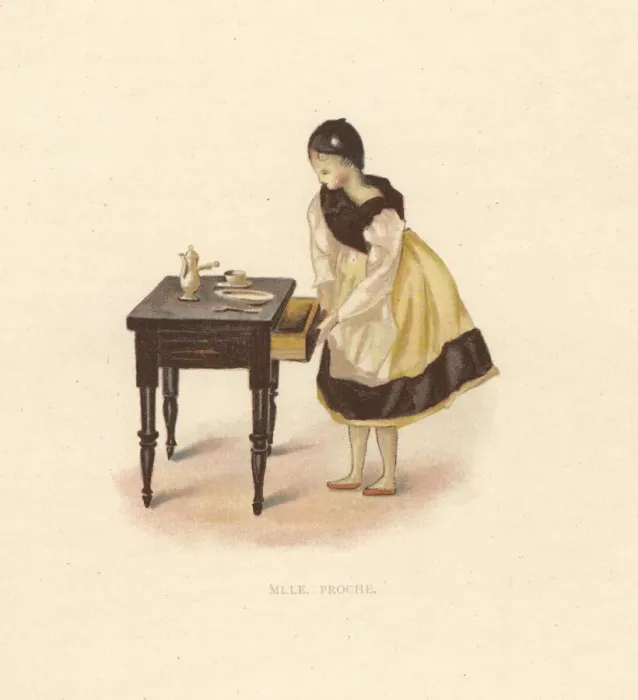Framed Print : Doll of dancer Mlle. Proche Giubelei dressed by Princess Framed Print : Doll of dancer Mlle. Proche Giubelei dressed by Princess