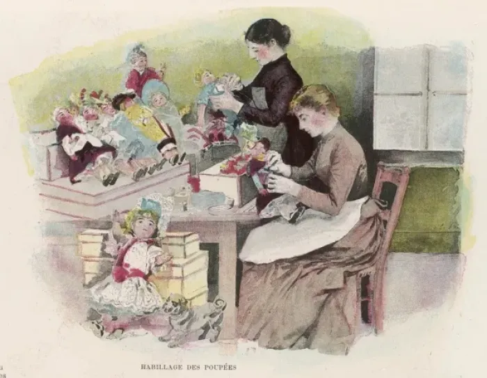 Framed Print : Dollmaker Dressing Framed Print : Dollmaker Dressing