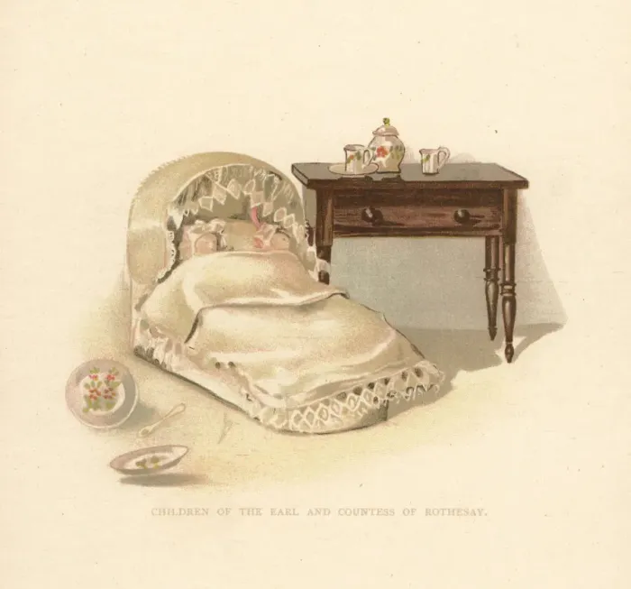 Framed Print : Dolls of the babies of courtier Alice, Countess of Rothesay Framed Print : Dolls of the babies of courtier Alice, Countess of Rothesay