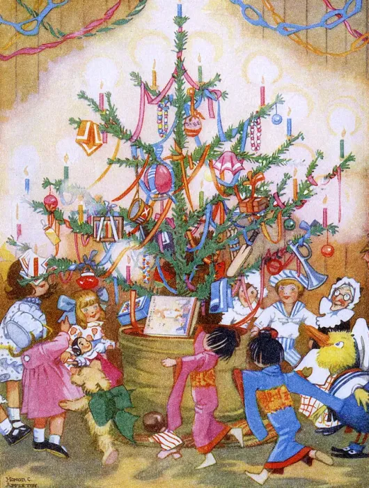 Framed Print : The Dolls Christmas Party Framed Print : The Dolls Christmas Party