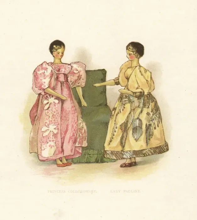 Framed Print : Dolls of courtiers Princess Collorowsky and Lady Pauline Framed Print : Dolls of courtiers Princess Collorowsky and Lady Pauline