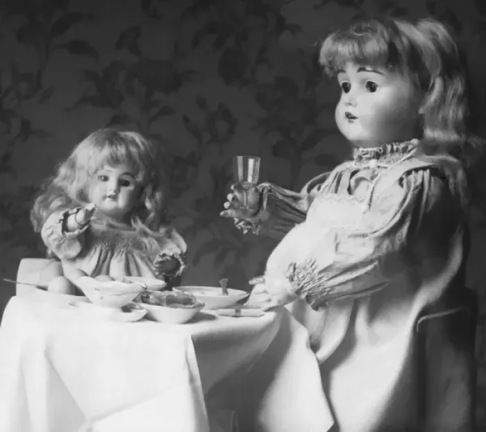 Framed Print : Dolls Dinner Framed Print : Dolls Dinner