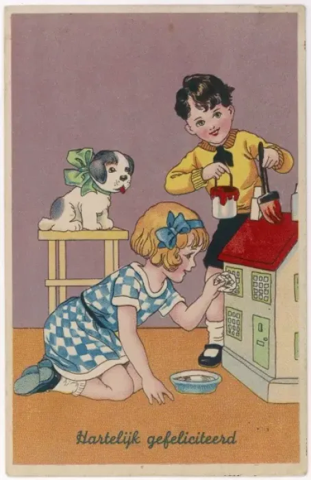 Framed Print : Dolls House Cleaning 20C Framed Print : Dolls House Cleaning 20C