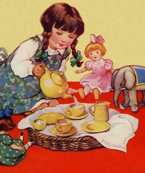 Framed Print : Dolls tea party Framed Print : Dolls tea party