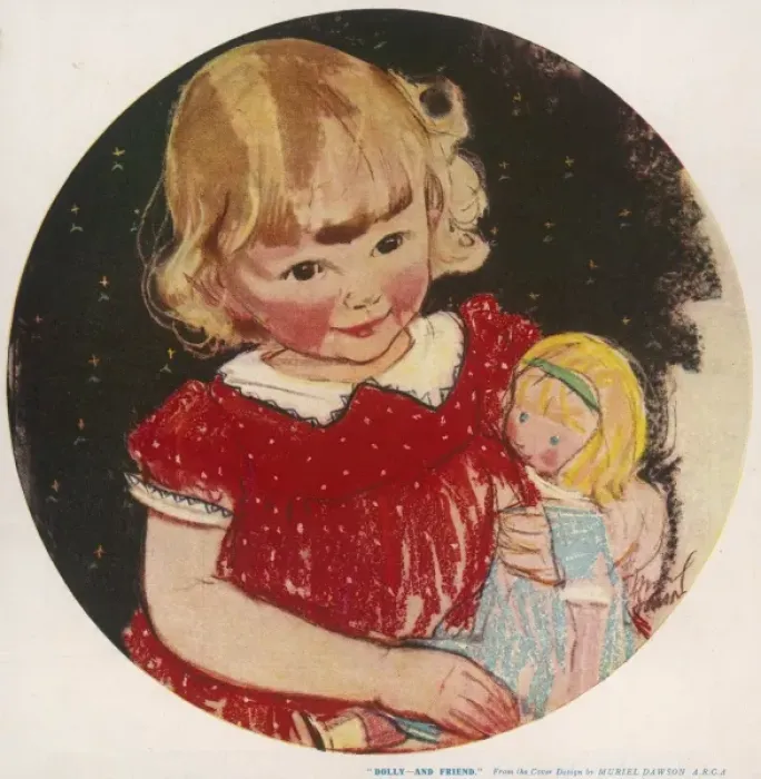 Framed Print : Dolly - and Friend by Muriel Dawson Framed Print : Dolly - and Friend by Muriel Dawson