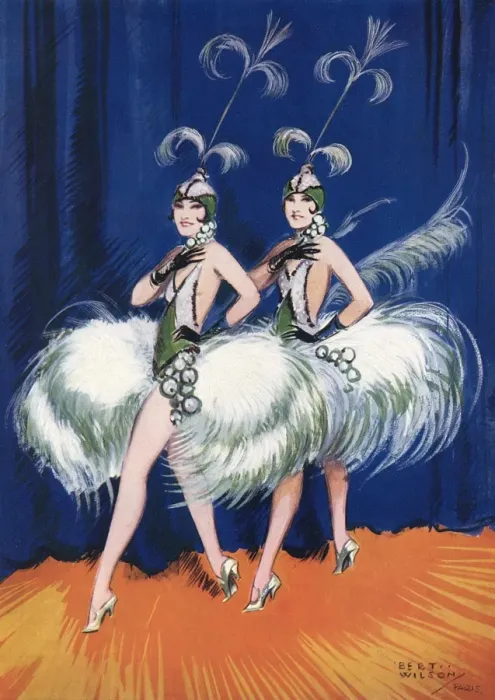 Framed Print : The Dolly Sisters by Bert Wilson Framed Print : The Dolly Sisters by Bert Wilson