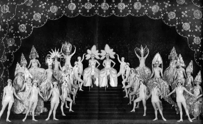 Framed Print : The Dolly Sisters and chorus Framed Print : The Dolly Sisters and chorus