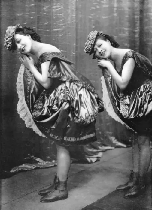 Framed Print : The Dolly Sisters doing their clog dance Framed Print : The Dolly Sisters doing their clog dance