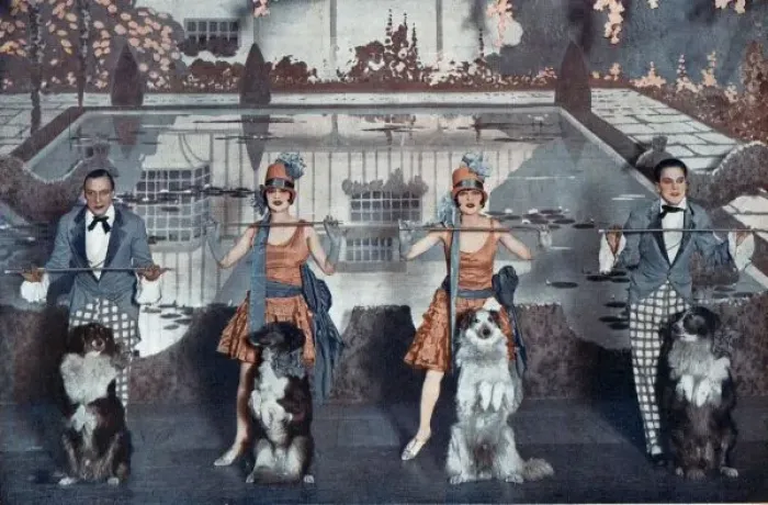 Framed Print : The Dolly Sisters in the Dollies and the Collies Framed Print : The Dolly Sisters in the Dollies and the Collies