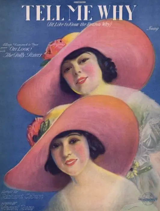 Framed Print : The Dolly Sisters in Oh Look Framed Print : The Dolly Sisters in Oh Look