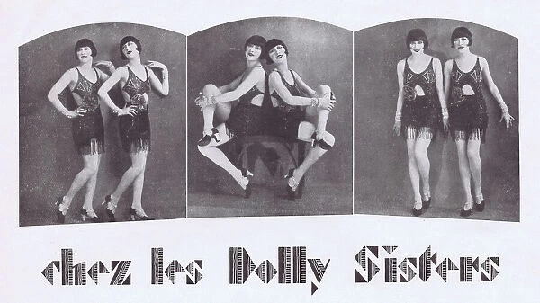 The Dolly Sisters in Paris 1927. Probably in costume from the show Paris-New York