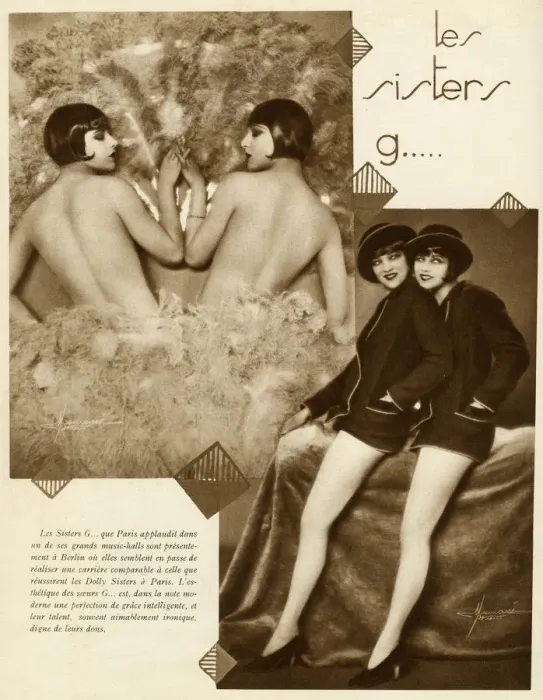 Framed Print : Dolly Sisters in Paris Framed Print : Dolly Sisters in Paris