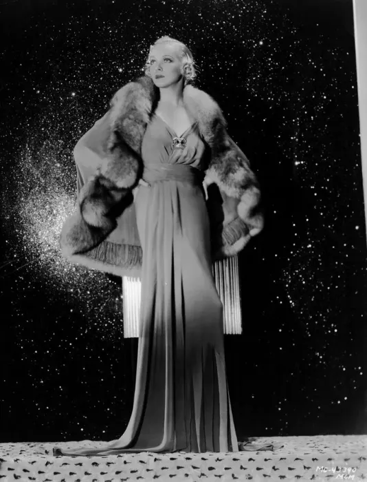 Framed Print : A Dolly Tree gown and fur wrap worn by Virginia Bruce Framed Print : A Dolly Tree gown and fur wrap worn by Virginia Bruce
