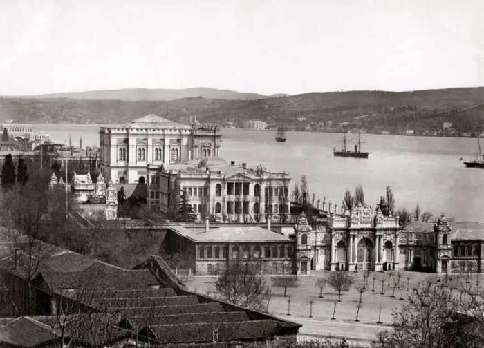 Framed Print : Dolmabache Palace, on the Bosphorous, Turkey, circa 1890 Framed Print : Dolmabache Palace, on the Bosphorous, Turkey, circa 1890