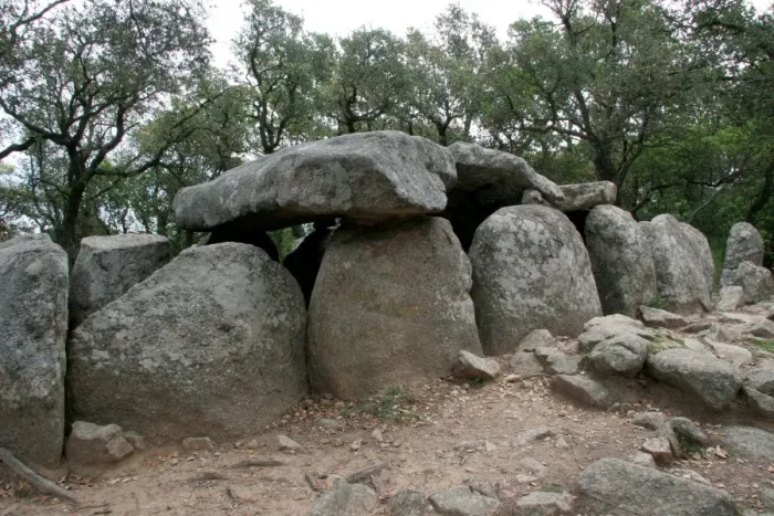 Framed Print : Dolmen of Cova d En Daima. Near Romanya de la Selva. Catal Framed Print : Dolmen of Cova d En Daima. Near Romanya de la Selva. Catal