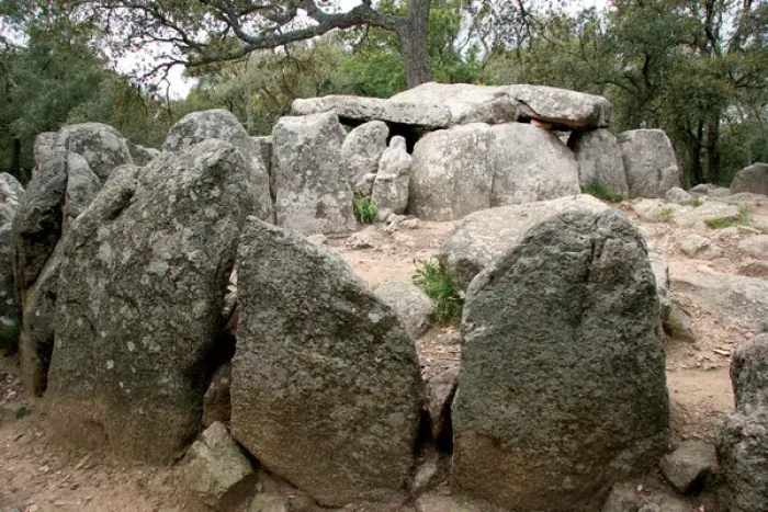 Framed Print : Dolmen of Cova d En Daina. Near Romanya de la Selva. Catalon Framed Print : Dolmen of Cova d En Daina. Near Romanya de la Selva. Catalon